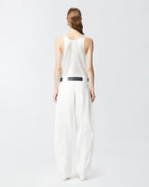 Canotta in satin di seta stretch -  | Pinko