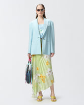 Gonna midi plissè con stampa floreale -  | Pinko