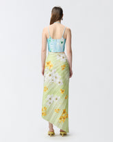 Gonna midi plissè con stampa floreale -  | Pinko
