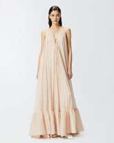 Wide long dress with open back -  | Pinko