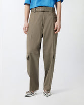 Pantaloni cargo con cintura abbinata -  | Pinko