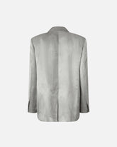 Blazer monopetto in raso fiammato -  | Pinko