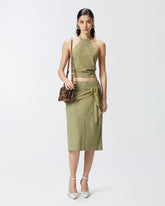 Open-back suede top -  | Pinko