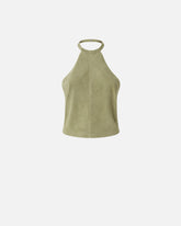 Open-back suede top -  | Pinko