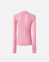 Long-sleeved ribbed polo -  | Pinko