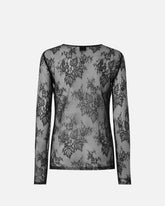 Maglia aderente in pizzo con frange -  | Pinko