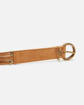 Cintura 3cm in suede con passanti -  | Pinko