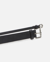 Cintura 4cm effetto doppio in pelle con infilature -  | Pinko