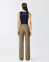 Top smanicato costine misto seta -  | Pinko