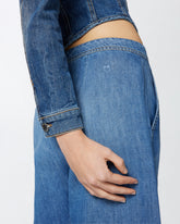 Jeans palazzo in denim misto lino -  | Pinko
