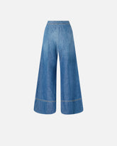 Jeans palazzo in denim misto lino -  | Pinko
