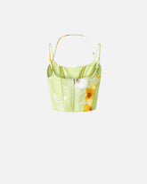 Top bustier senza maniche a fiori -  | Pinko