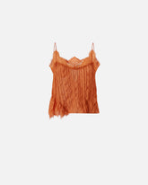 Top georgette arricciata con pizzo -  | Pinko