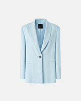 Blazer monopetto cady con bottone gioiello -  | Pinko