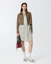 Gonna leggera effetto organza con tasche -  | Pinko
