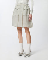 Gonna leggera effetto organza con tasche -  | Pinko