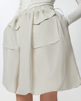 Gonna leggera effetto organza con tasche -  | Pinko