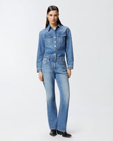 Tuta jeans lunga con taschini -  | Pinko