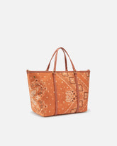 Borsa shopper media a mano stampa bandana con tracolla -  | Pinko