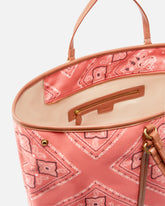 Borsa shopper maxi doppio manico con stampa bandana -  | Pinko