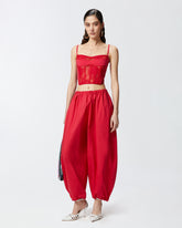 Bustino in pizzo con spalline sottili -  | Pinko