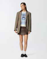 Minigonna in pelle con tasche -  | Pinko
