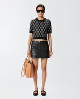 Minigonna in pelle con tasche -  | Pinko