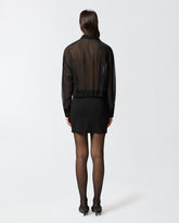 Mini abito con camicia trasparente e pizzo -  | Pinko