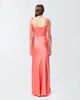 Abito lungo elegante in satin lucido -  | Pinko