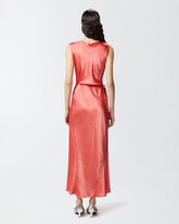 Vestito in satin con laccetto laterale -  | Pinko