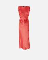 Vestito in satin con laccetto laterale -  | Pinko