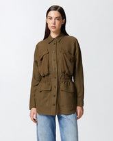 Giacca camicia leggera con tasche -  | Pinko