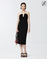Abito midi da sera con scollo sagomato -  | Pinko