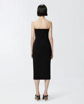 Abito midi da sera con scollo sagomato -  | Pinko