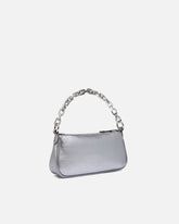 Borsa a mano piccola Mini Half Moon in suede laminato -  | Pinko
