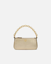 Borsa a mano piccola Mini Half Moon in suede laminato -  | Pinko