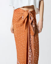 Gonna midi pareo stampa bandana -  | Pinko