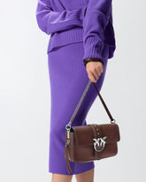 Borsa a spalla media Classic Love Bag Slouchy in pelle con zip -  | Pinko