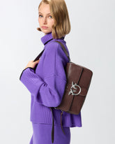 Borsa a spalla media Classic Love Bag Slouchy in pelle con zip -  | Pinko