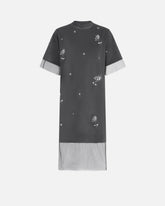 Abito a t-shirt con tulle e rose gioiello con cristalli -  | Pinko