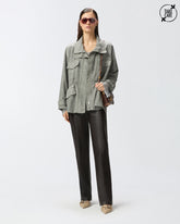 Pantaloni incrociati in pelle Reimagine PINKO X Patrick McDowell -  | Pinko