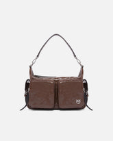 Borsa a mano Cargo Bag media in pelle con tasche -  | Pinko