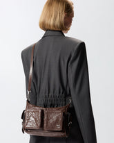 Borsa a mano Cargo Bag media in pelle con tasche -  | Pinko