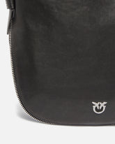 Borsa a spalla hobo media in pelle con logo Love Birds -  | Pinko