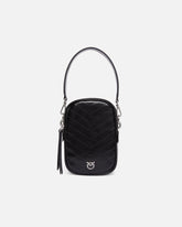 Piccola borsa a mano in pelle chevron -  | Pinko
