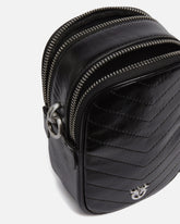 Piccola borsa a mano in pelle chevron -  | Pinko