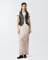 T-shirt con scritta ricamata Reimagine PINKO X Patrick McDowell -  | Pinko
