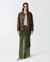 Canottierina trasparente in maglia -  | Pinko