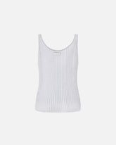 Canottierina trasparente in maglia -  | Pinko