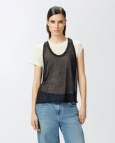 T-shirt con maniche asimmetriche e canotta abbinata -  | Pinko